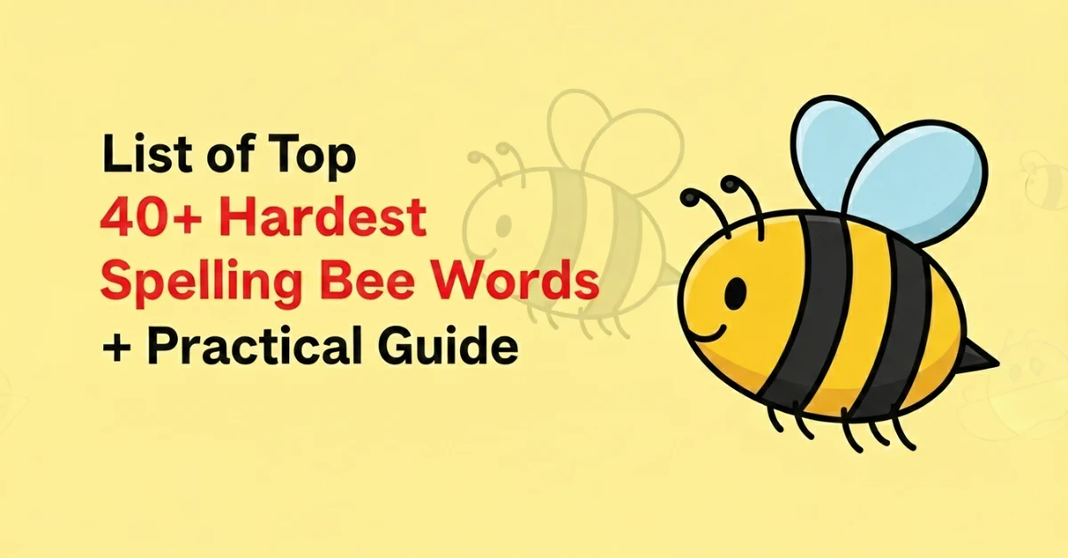 Hardest Spelling Bee Words